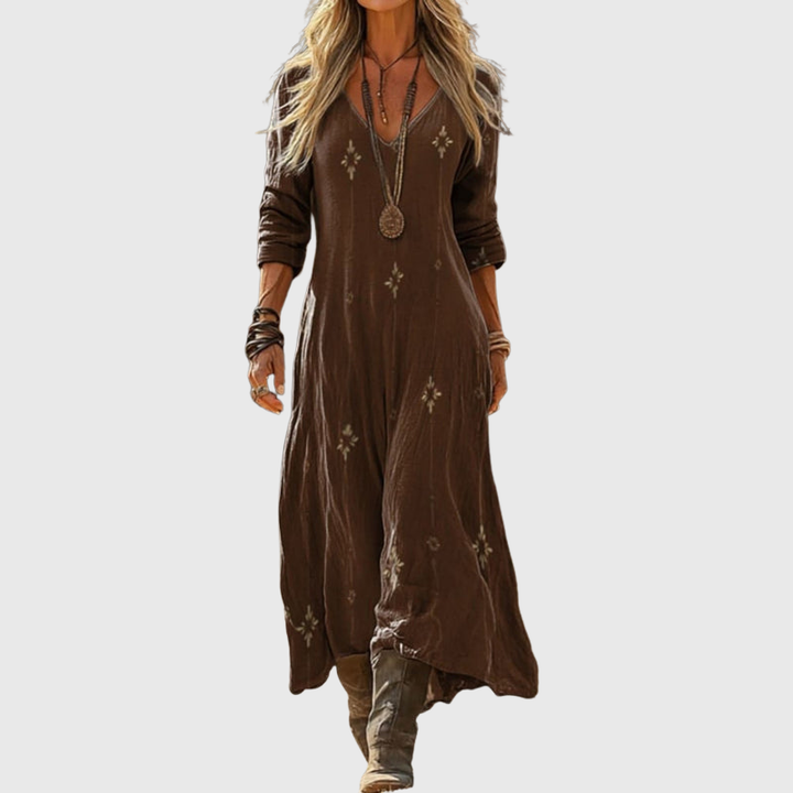Tinsley | Long Sleeve Vintage Casual Dress
