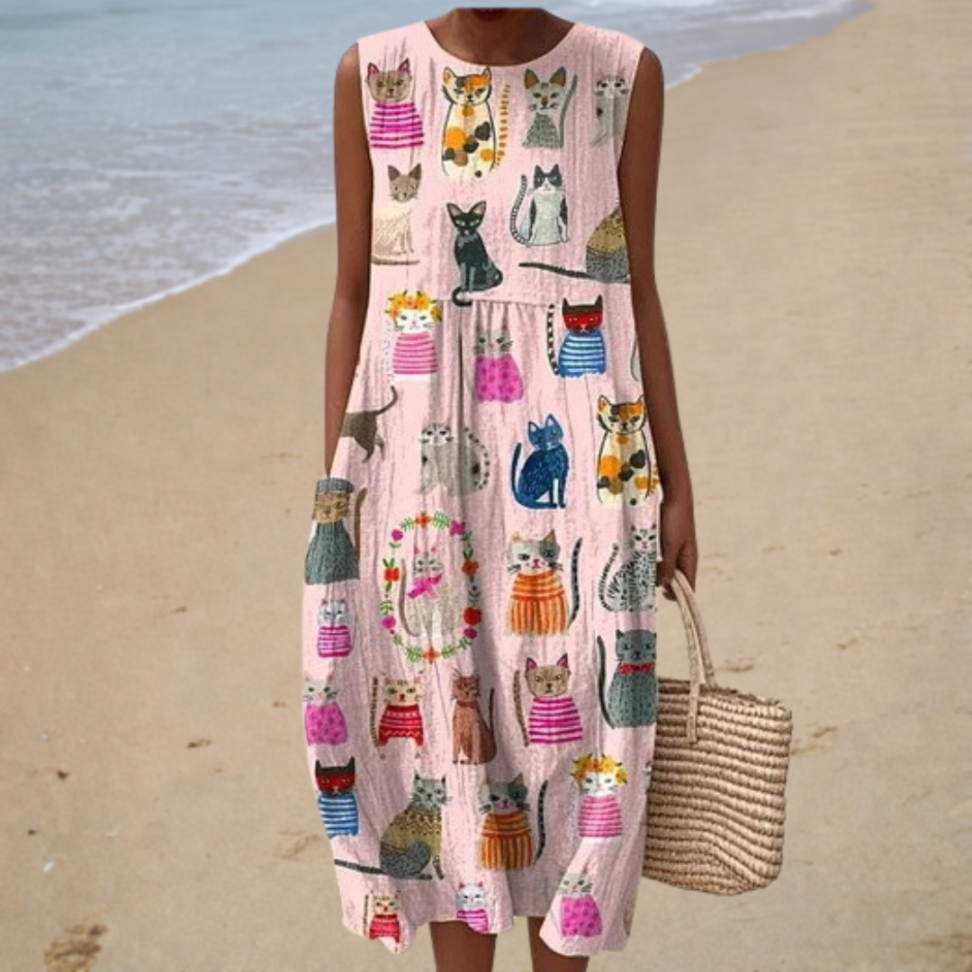 Cozy Sleeveless Summer Dress