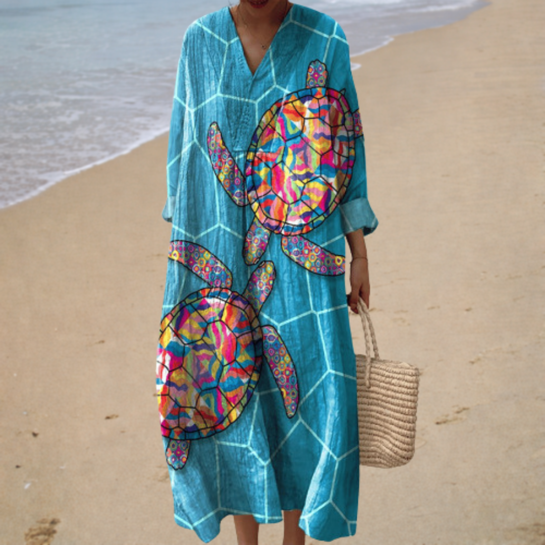 Summer Dress with Eye-Catching Print