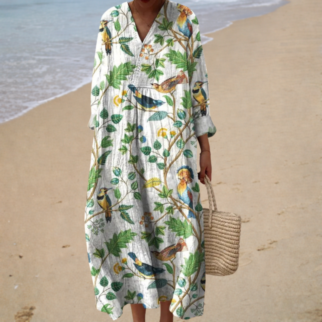 Summer Dress with Eye-Catching Print