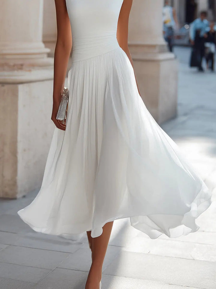 Elara™ | Flowing Elegance Midi Dress