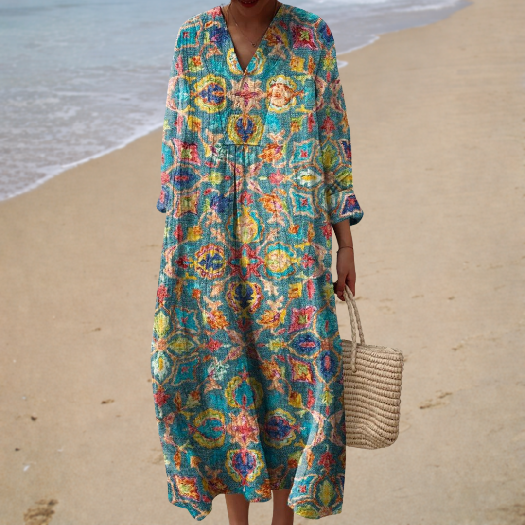 Summer Dress with Eye-Catching Print