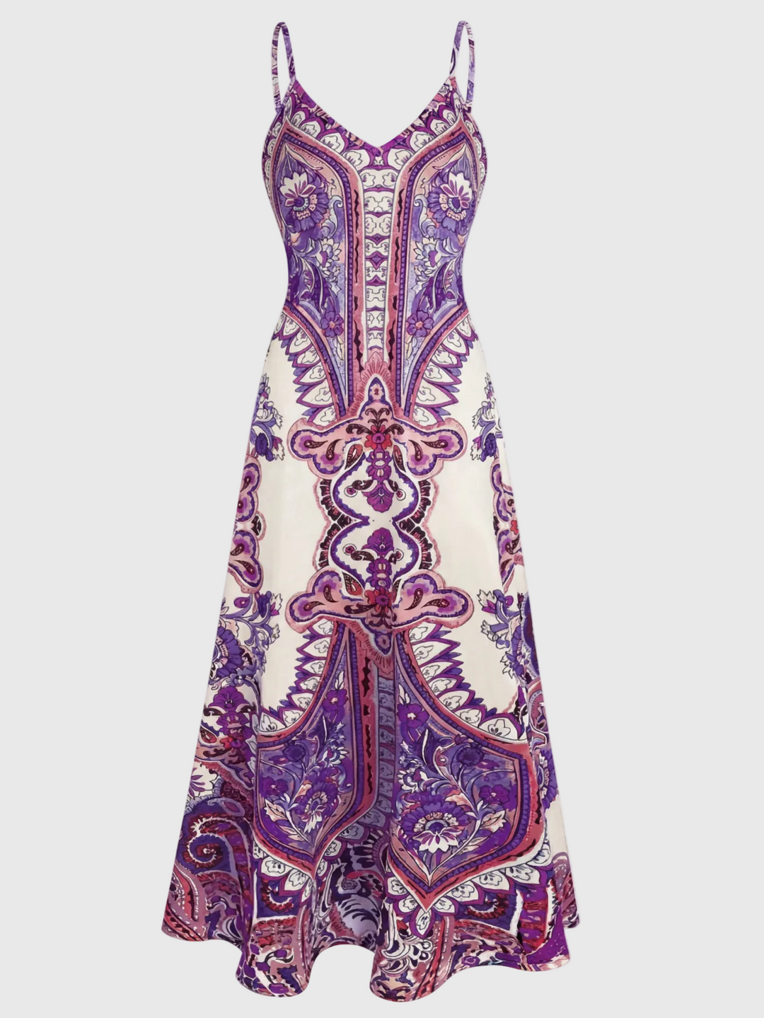 Skye | Boho Floral Print Sleeveless Dress