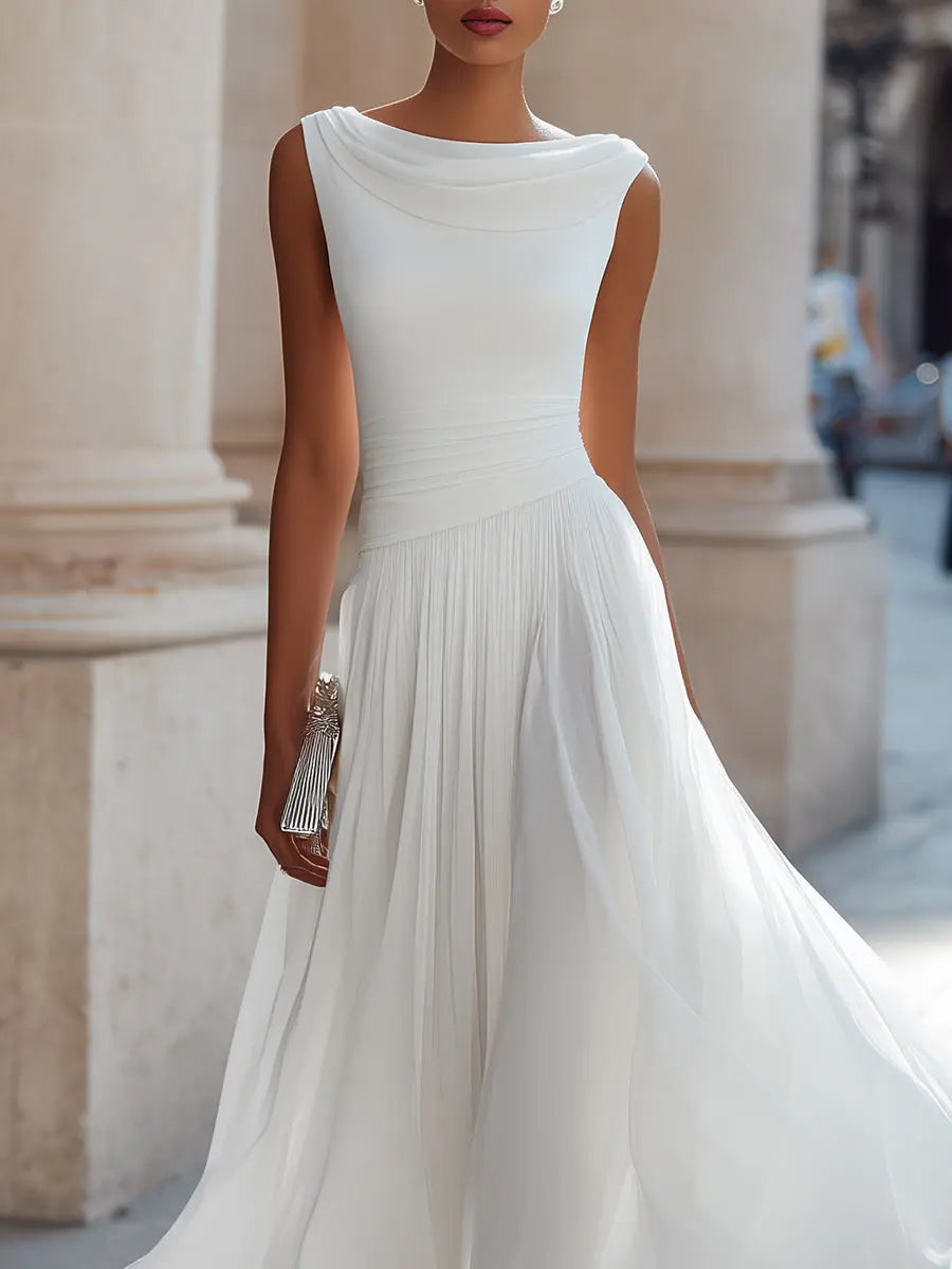 Elara™ | Flowing Elegance Midi Dress