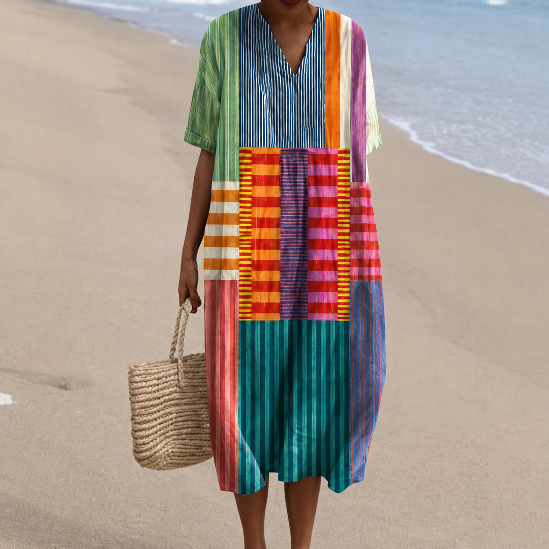 Summer Dress with Eye-Catching Print