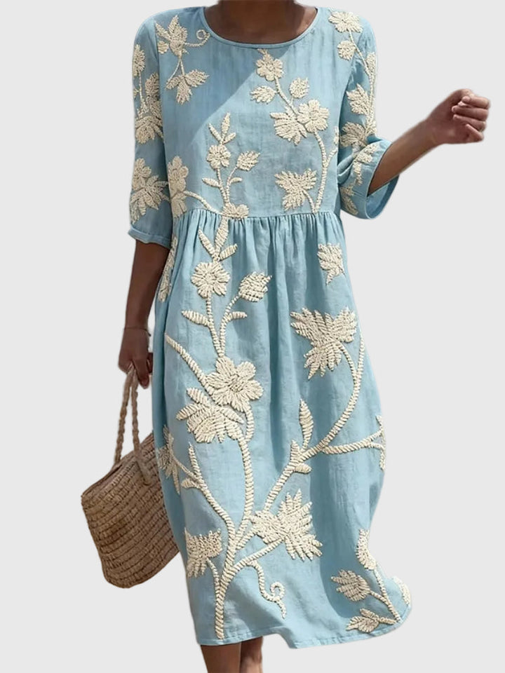 Valentina | Embroidered Vintage Dress