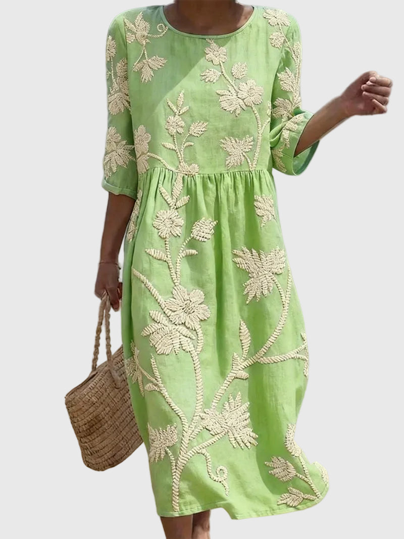 Valentina | Embroidered Vintage Dress