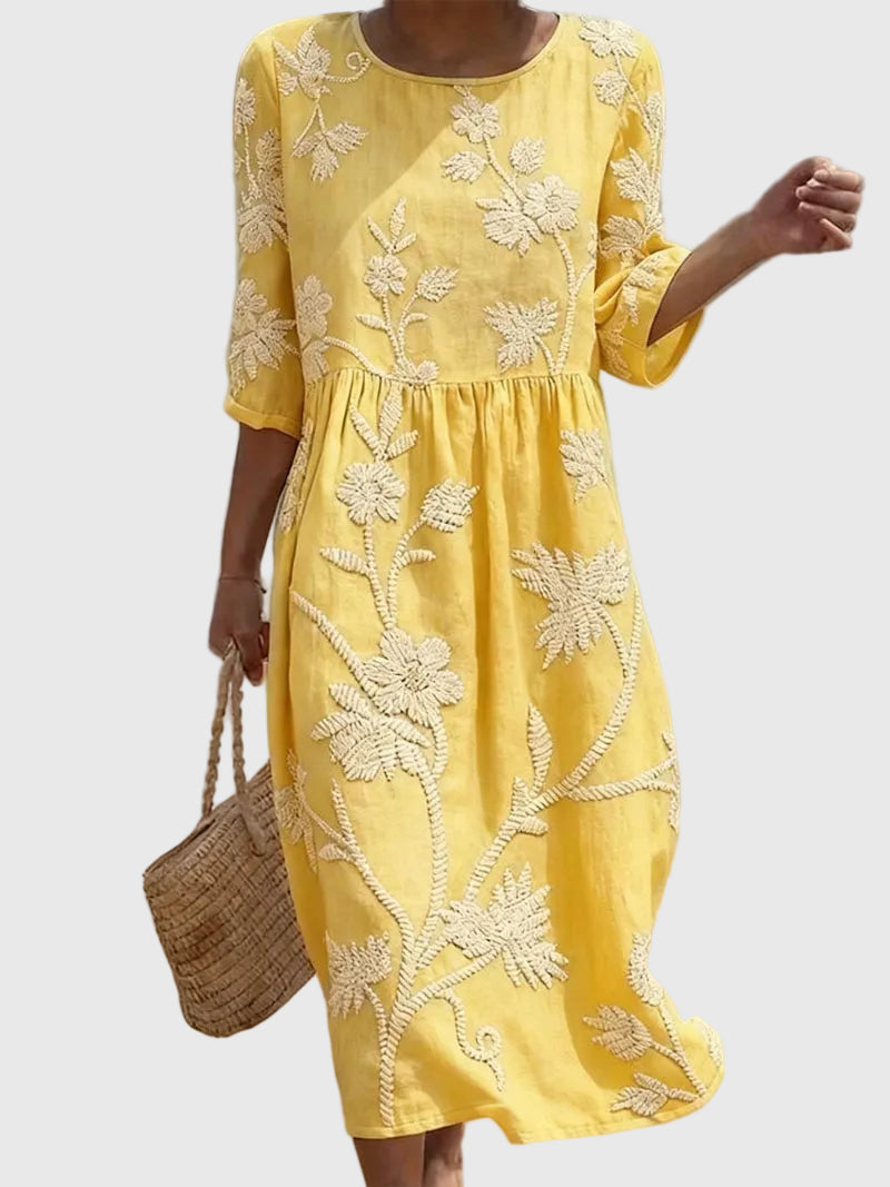 Valentina | Embroidered Vintage Dress