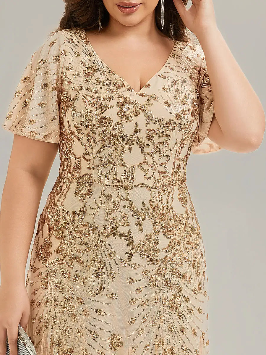 Marlowe | Sequin A-Line Evening Dress