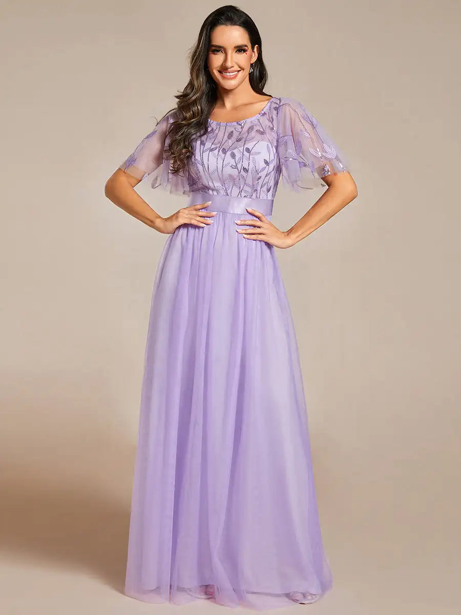 Margot | Sequin Cap Sleeve Maxi Gown