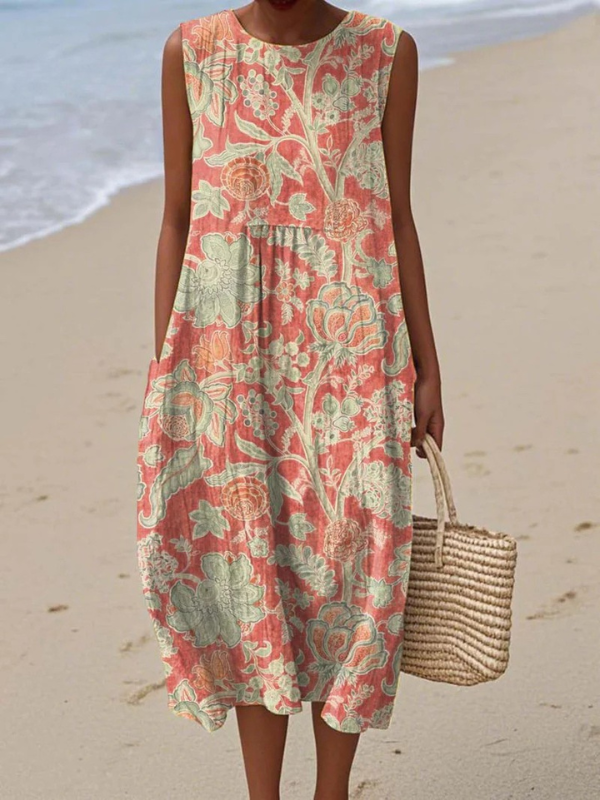 BETH | FLORAL MIDI DRESS