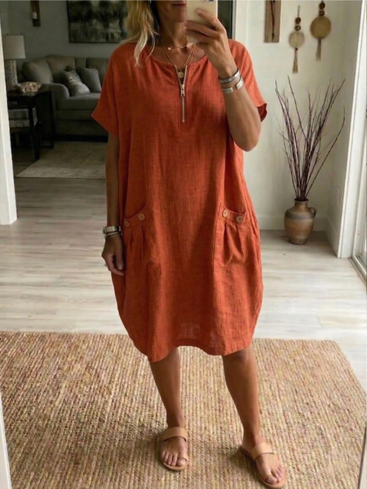Tessa – Dress with Zipper – Margot & Pearl Charleston
