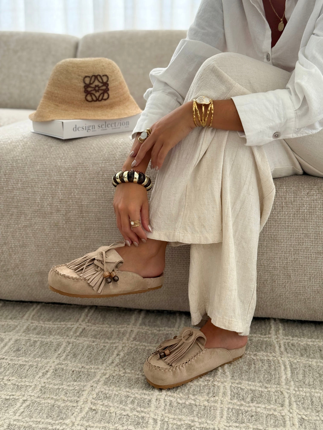SABRINA | Mules TAUPE