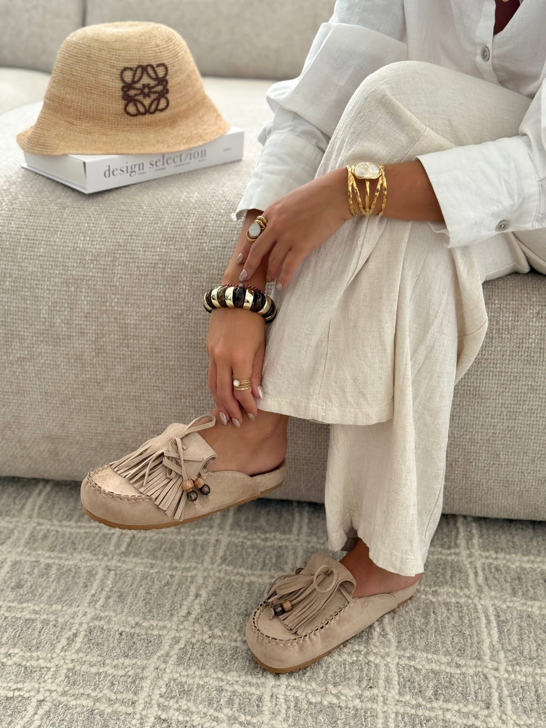 SABRINA | Mules TAUPE