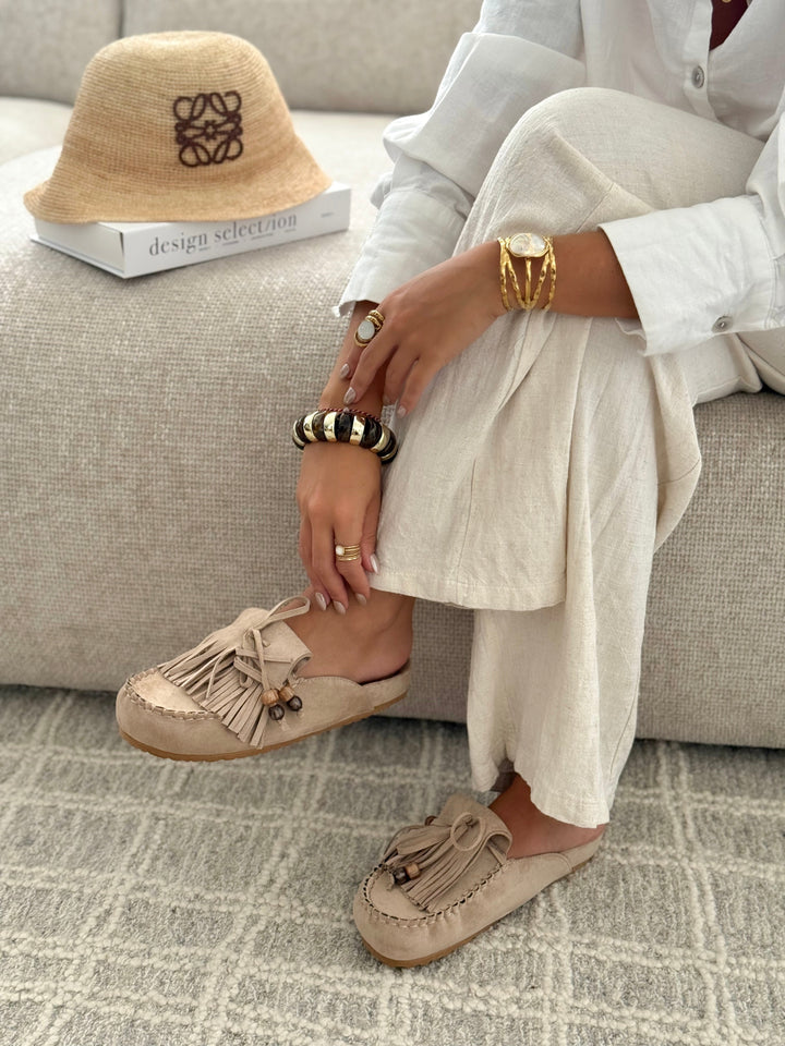 SABRINA | Mules TAUPE