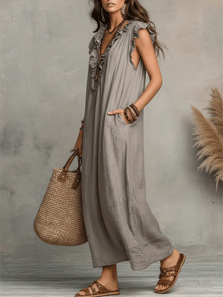 Camélia | Long Fluid Bohemian Dress