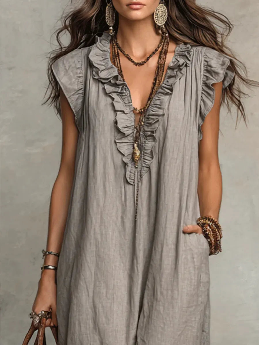 Camélia | Long Fluid Bohemian Dress