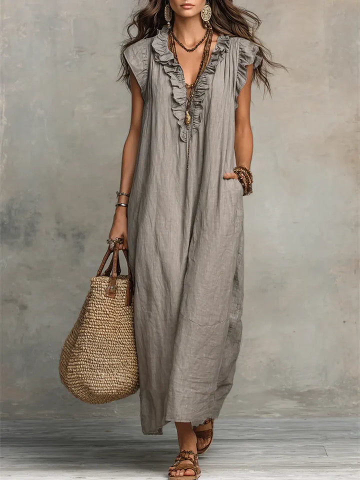 Camélia | Long Fluid Bohemian Dress