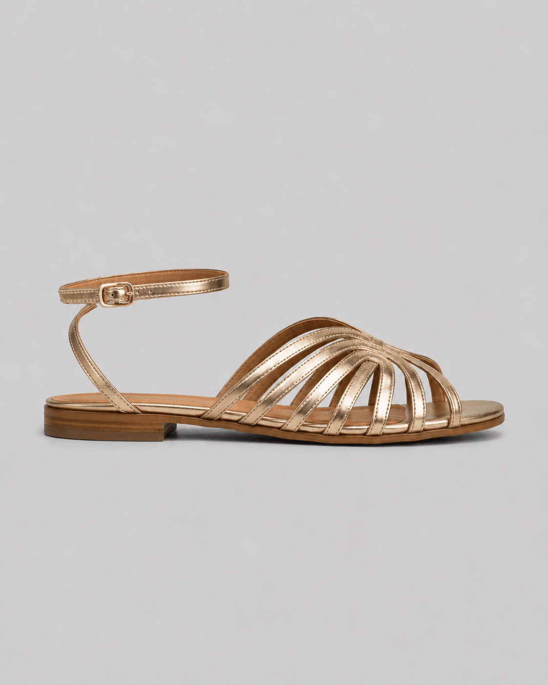 VICTORIA | GOLDEN SANDALS ADORNED WITH JEWEL DETAILS