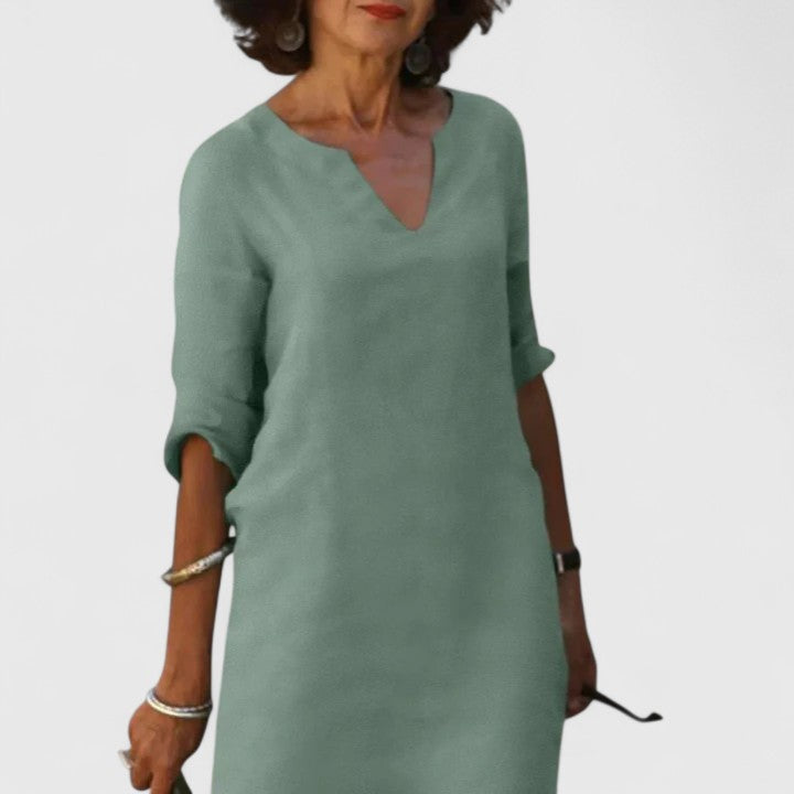 Alayah | Comfortable V-Neck Dress